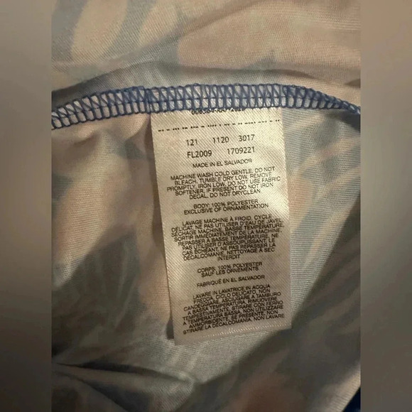 Columbia tidal tee blue Hawaiian long sleeve size S - Picture 6 of 6